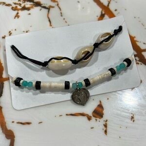 New 2 piece anklet/ bracelet